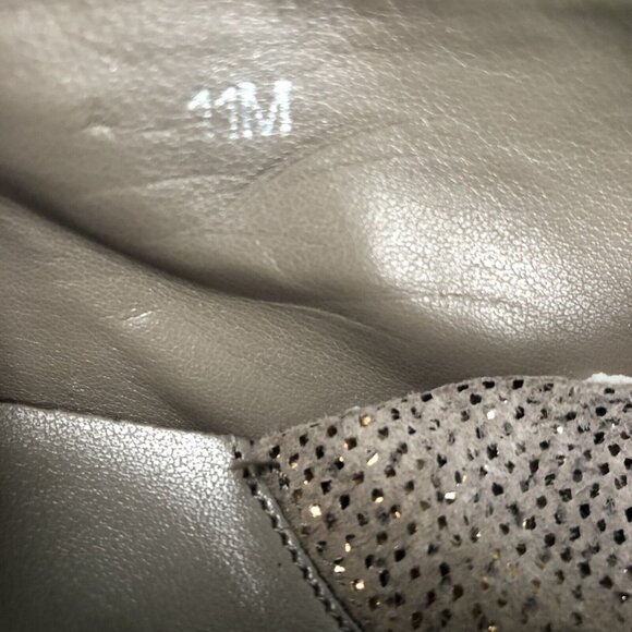 Gucci Womens Size 11 M Flats Loafers Slip On Shoes Italy Taupe - Picture 8 of 9